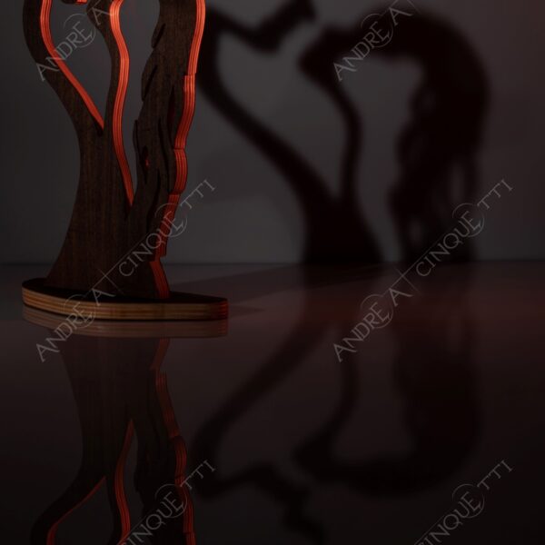 still life studio photography opera d'arte artwork legno wood ombra shadow prfilo silhouette riflessi reflections specchio mirror amanti lovers