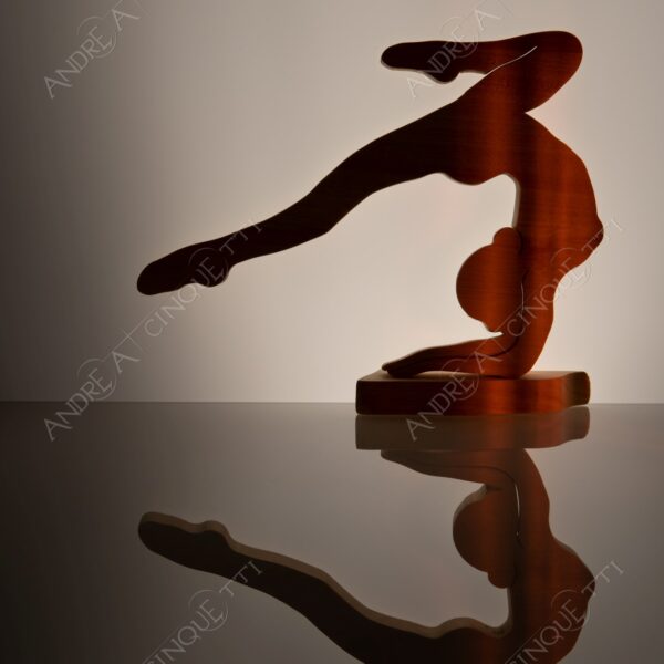 still life studio photography opera d'arte artwork legno wood ombra shadow prfilo silhouette riflessi reflections specchio mirror ginnasta gymnast ballerina dancer