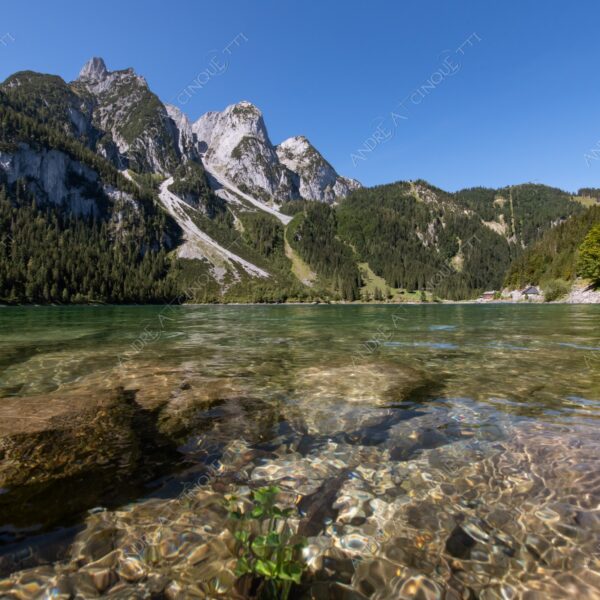 austria hallstat montagne mountains lago lake smeraldo emerald nuvole clouds