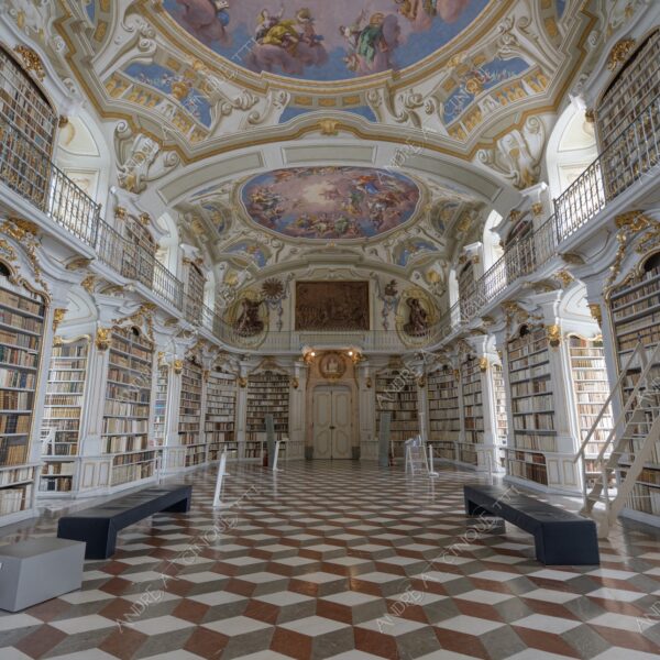 austria admont biblioteca library affresco fresco architettura architecture