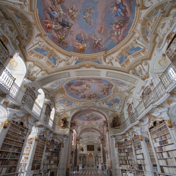 austria admont biblioteca library affresco fresco architettura architecture