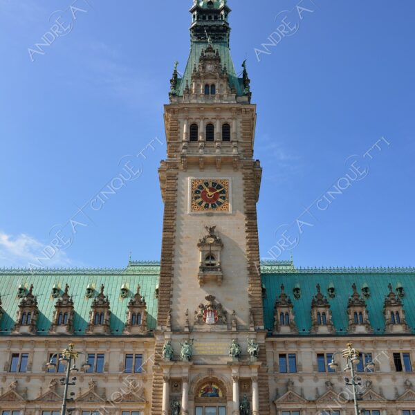 germania germany amburgo hamburg municipio city hall scale stairs prospettiva perspective