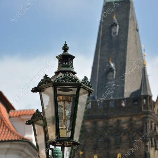 repubblica ceca czech repubblic praga prague castello castle lampione street light lamp lamppost