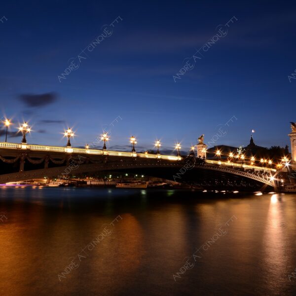 francia france parigi paris architettura architecture lunga esposizione long exposure fiume river senna ponte bridge pont alexandre III blue hour