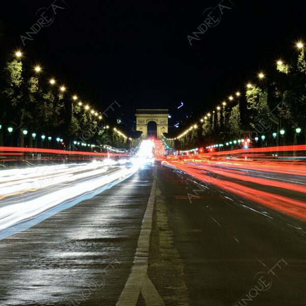 francia france parigi paris architettura architecture arc de triomphe arco di trionfo champs elysees lunga esposizione long exposure